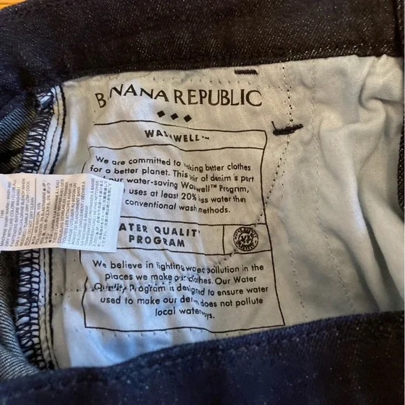 Banana Republic Factory Dark Blue Wide Leg Jeans - Picture 10 of 11